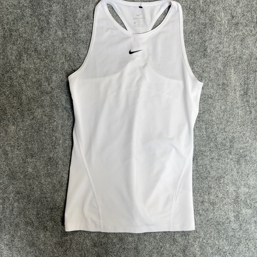 Nike Dri-FIT Tank Top Women's XS White Racerback Athletic Running Training CZ848
